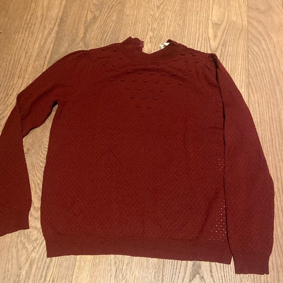 Sezane Sweaters - sezane le fil rouge red wool pullover sweater - size M